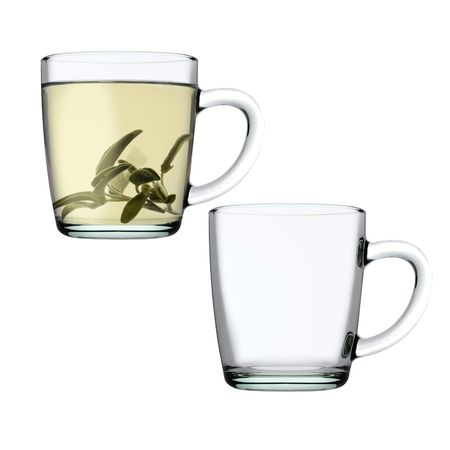 Set X 2 Jarros Mug Taza Vidrio Reciclado Pasabahce aware collection