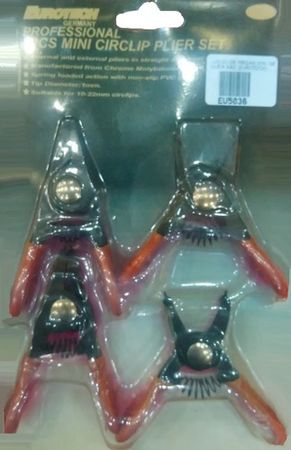 Juego Eurotech de Pinzas Mini Seguer 4 Piezas