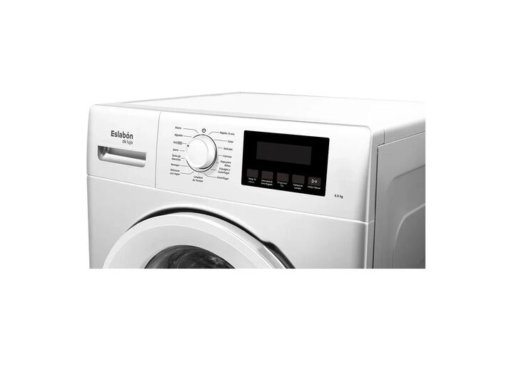 Lavarropas Eslabón de Lujo 6kg 1300rpm Carga Frontal Inverter Blanco ENQ06AB - Vista 3
