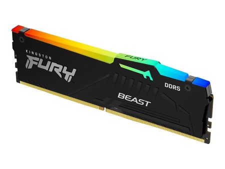 Memoria RAM Kingston 16GB DDR5 5600Mhz Fury Beast Black RGB