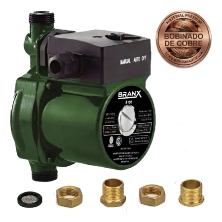Bomba Presurizadora De Agua Branx 125w Elevadora Presion 9m
