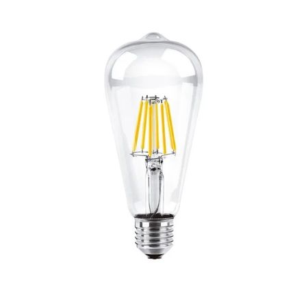 Pack X10 Lampara Pera Filamento 8W Dim Calido