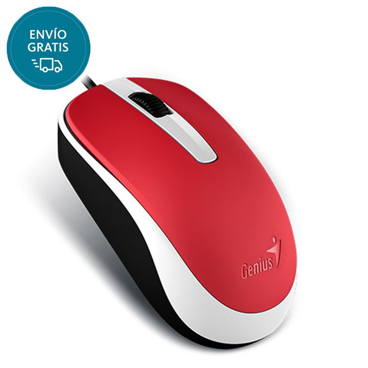 Mouse Genius DX-120 USB Rojo 1200 DPI - Vista 1