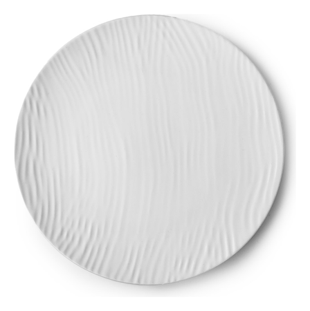 Set X 6 Plato Postre Porcelana Germer Dunas 21 Cm Blanco Dunas