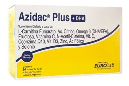 Eurolab Azidac Plus Dha Fertilidad Masculina 30 Sobres X4g