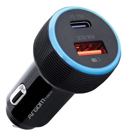 Cargador Para Auto Argomtech Force C1 38w Usb Usb-c