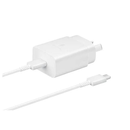 CARGADOR DE PARED SAMSUNG 25W C/CABLE TYPE-C BLANCO