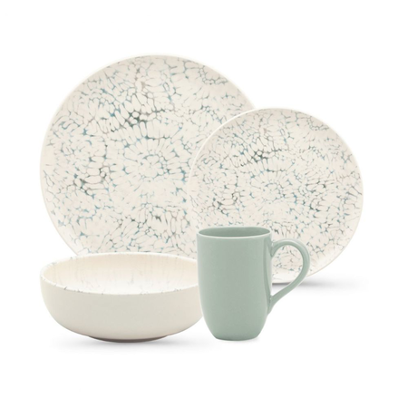 Juego Vajilla x16 Piezas Flat Tie Dye Oxford