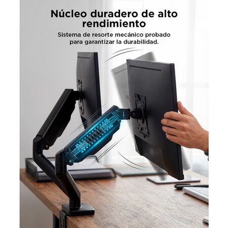 Brazo De Monitor Dual Gadnic Soporte Con Resorte Mecánico