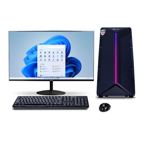 PC EXO United Gamer A4-RZ87 Monitor 24" AMD Ryzen 5 Ram 16gb Ssd 480gb RTX3050 6G W11 Color negro - Vista 1