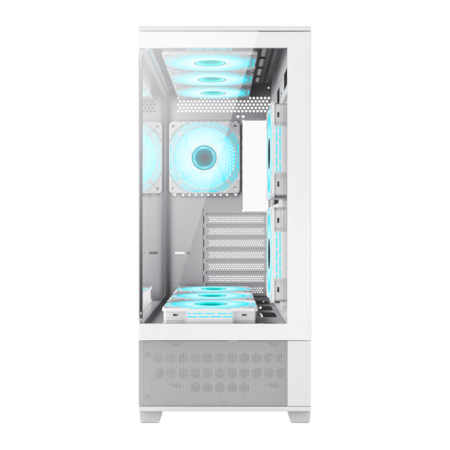 Gabinete Gamemax Vista aw 6Fan ARGB E-ATX Blanco