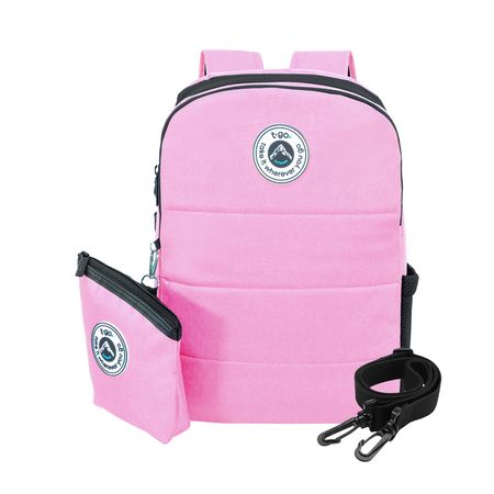 Mochila Bolso Morral Matera T-GO con Yerbero color Rosa