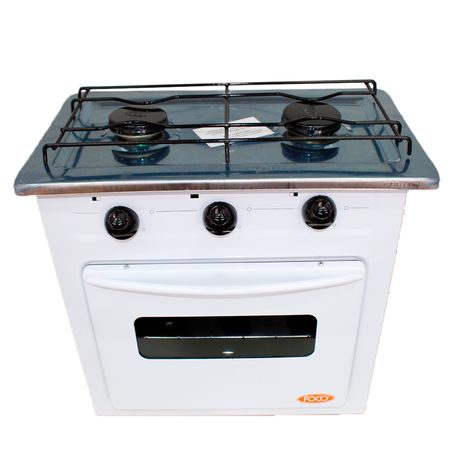 Anafe Cocina 2 Hornallas Con Horno Bram-Metal G/E Motorhome Color Blanco