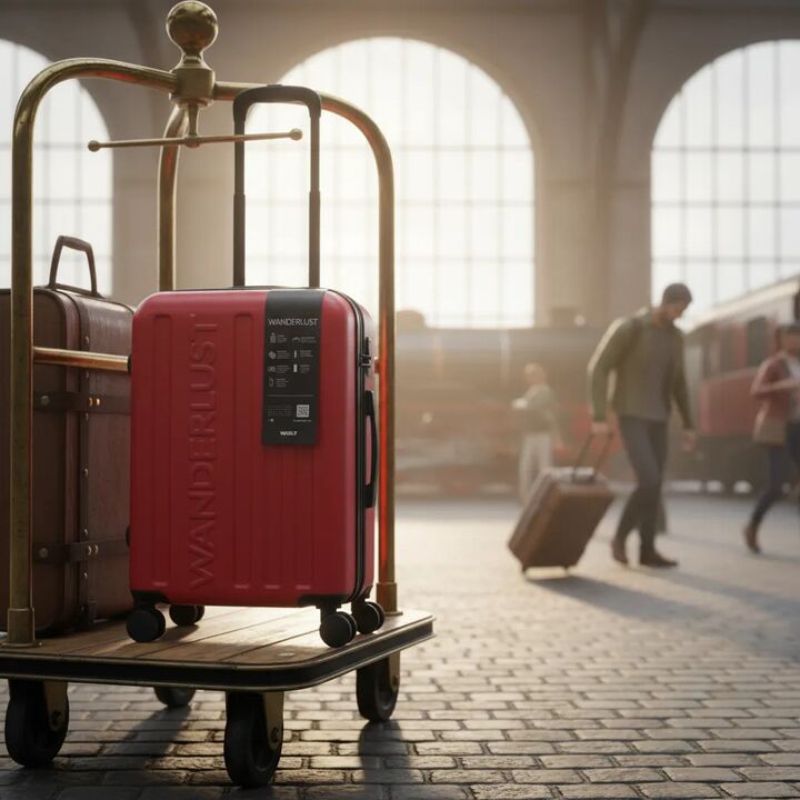 Valija Wanderlust Hard Abs 20 Pulg Expandible Rojo 41111 - Vista 2