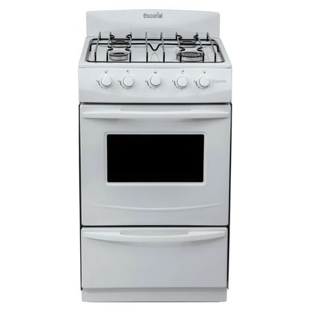 Cocina ESCORIAL Candor S2 Gas Envasado 51Cm Blanca CAN51BL