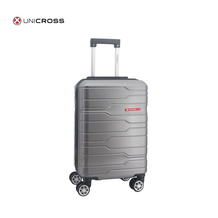 Valija Gris Carry On Unicross ABS 20 Ideal Cabina Ruedas 360° - Vista 1