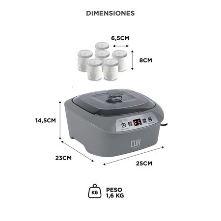 Yogurtera Gadnic YG20 6 Frascos 20w 5 en 1