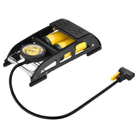 Inflador De Pie Gadnic Bomba De Aire Universal De Bicicleta 