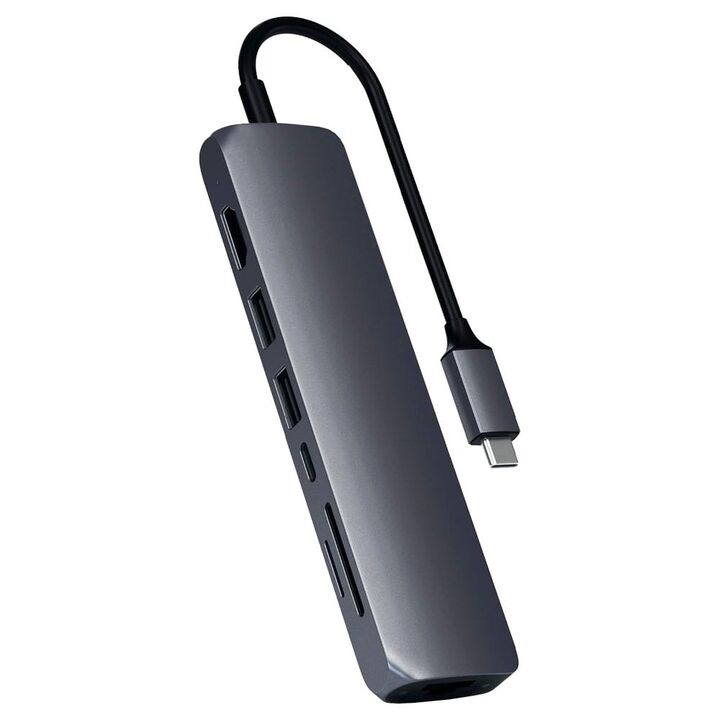 Hub Satechi 6-in-1 USB-C Slim Multiport Adapter - Vista 1