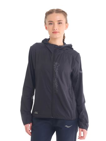 Campera Saucony Peregrine TR Packaway Mujer Running Negro