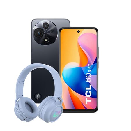 Combo TCL 60R 5G 8+128GB Space Gray + Auriculares Casco Dekkin BT