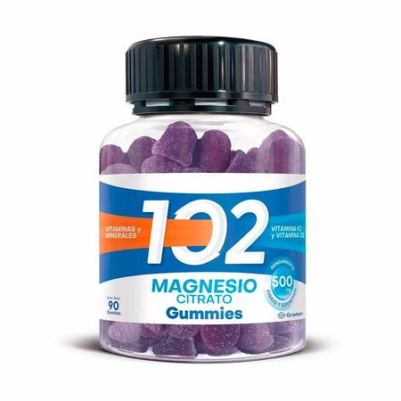 102 Magnesio Citrato 90u Gummies Vitamina K2 Y Vitamina D3