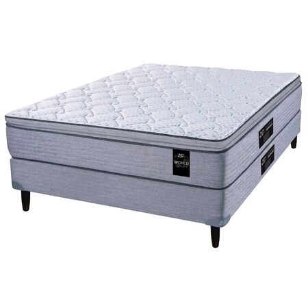 Colchon y Sommier King Koil Kensington Queen Size 150x190x27 Resortes Pocket y Pillow Firme