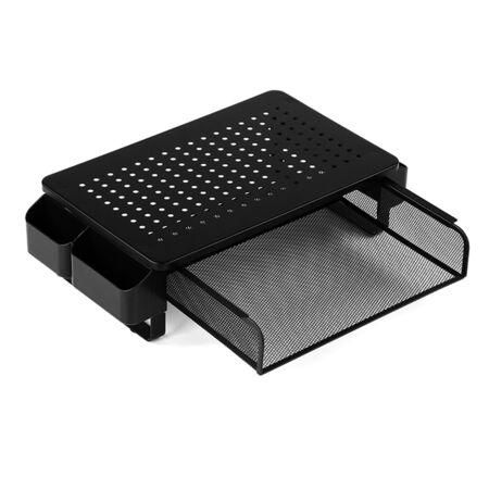 Soporte Elevador Para Monitor Gadnic De Metal Con Cajón