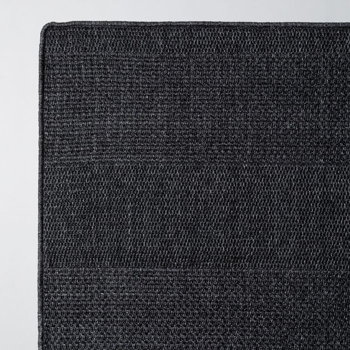 Alfombra simil Yute Charcoal rayas Grey - 250x350 cm - Vista 2