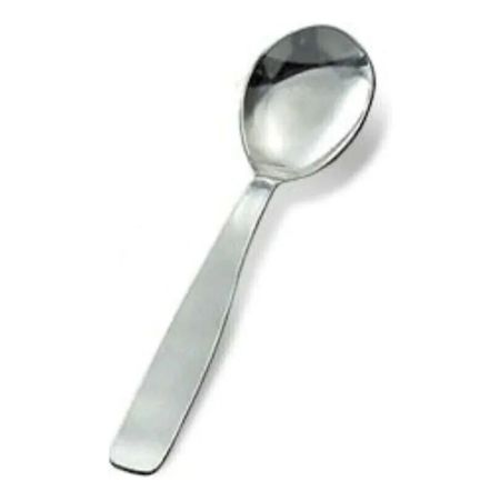 Pack X12 Cucharas De Postre Iguazu Liso Ac. Inox Guadix  Plateado