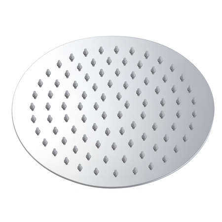 Flor De Ducha Redonda Novohome 20cm Acero Inox Color Cromado
