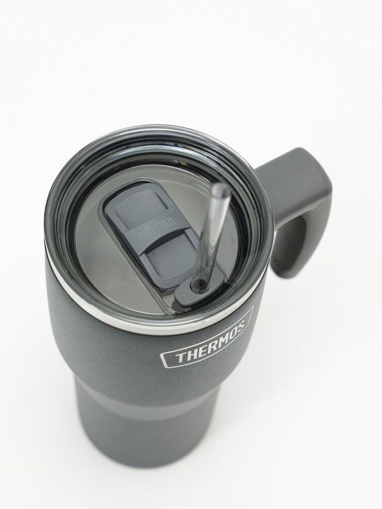 Thermos Classic Vaso Térmico 850ml gris con asa y sorbete - Vista 2