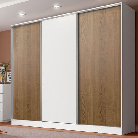 Placard Ropero 100% Mdf Madesa Royale 3 Puertas Corredizas 06