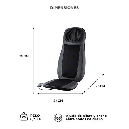 Asiento Masajeador Gadnic Acacia Shiatsu Terapia de Calor