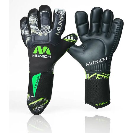 Guantes Arquero Profesional Munich Loyalty Latex Aleman Negro 6