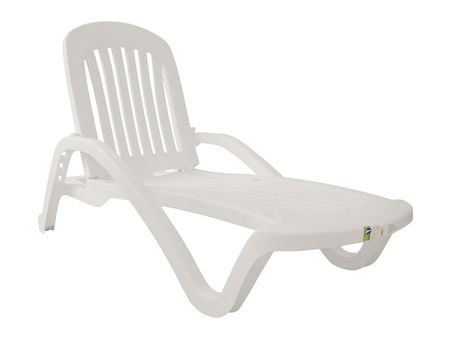 Reposera Plastica Laury Ibiza Blanca