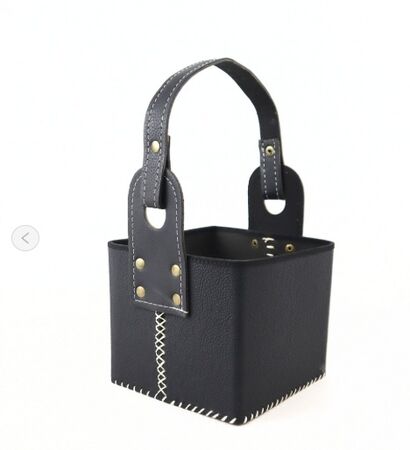 Canasta matera cuerina premium