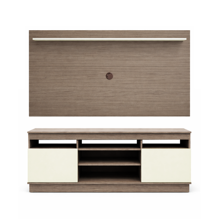 Combo de Entretenimiento Milan Rack y Panel Flotante para TV Golden Oregon