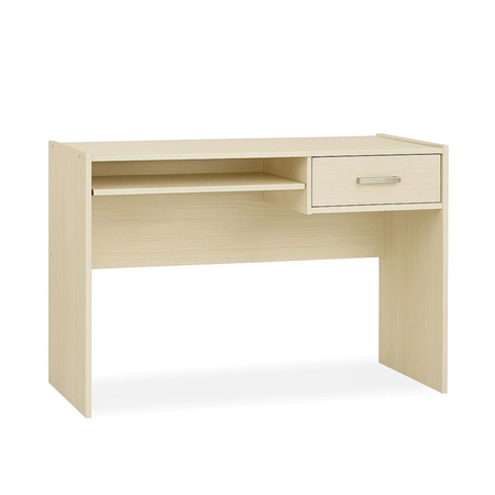 Escritorio de Oficina 100cm con Bandeja para Teclado Marfil Maximo