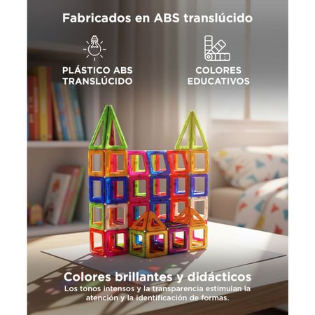 Bloques De Construcción MAGT4K Para Crear Juguetes 208 Piezas 