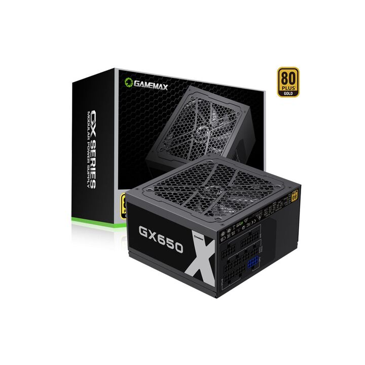 Fuente 650W Gamemax 80 Plus Gold GX650M - Vista 1