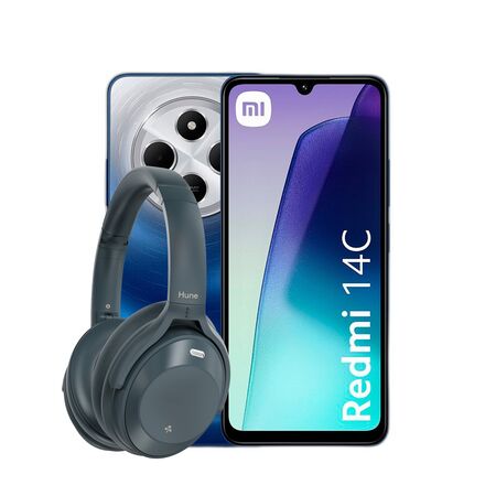 Combo Redmi 14C 4+256GB Starry Blue + Auriculares Vincha Hune Bluetooth