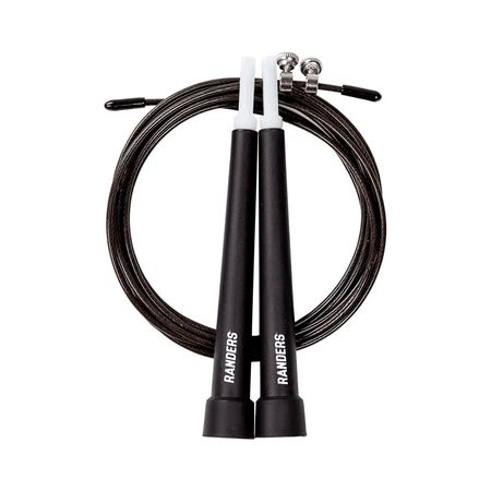 Soga De Salto Arg-013S Randers Pvc Acero 2.9 Mts Negro