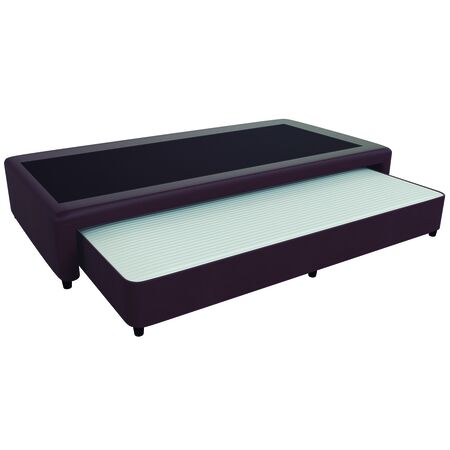 Sommier Marinero Mussa Urania 1 Plaza y media 90x190 cm Resortes Bonnell Ecocuero Marron