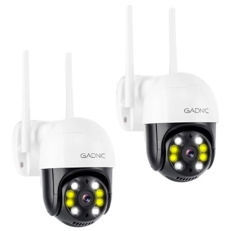 Kit de Cámaras de Seguridad Gadnic P245F22 Domo 3MP IP66 Bluetooth Wifi Visión Nocturna x2