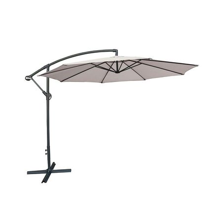 Sombrilla Lateral para Jardin Beige de 3 Metros