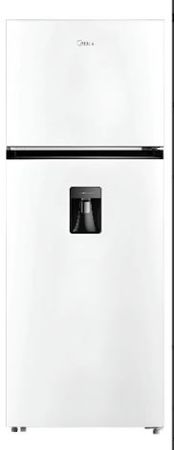 Heladera Midea Top Mount 412l Inverter Blanco Dispenser