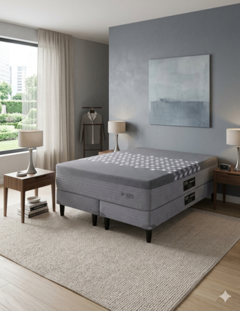 Colchón Y Sommier King Koil Kingsbury 160x200 Resortes Pocket