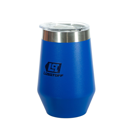 Vaso Termico Con Tapa 354ml Lusqtoff VTL354-8A Acero Inox azul lisa