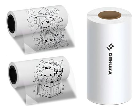 Rollo Papel Termico Transparente Adhesivo Impresora Termica Dehuka